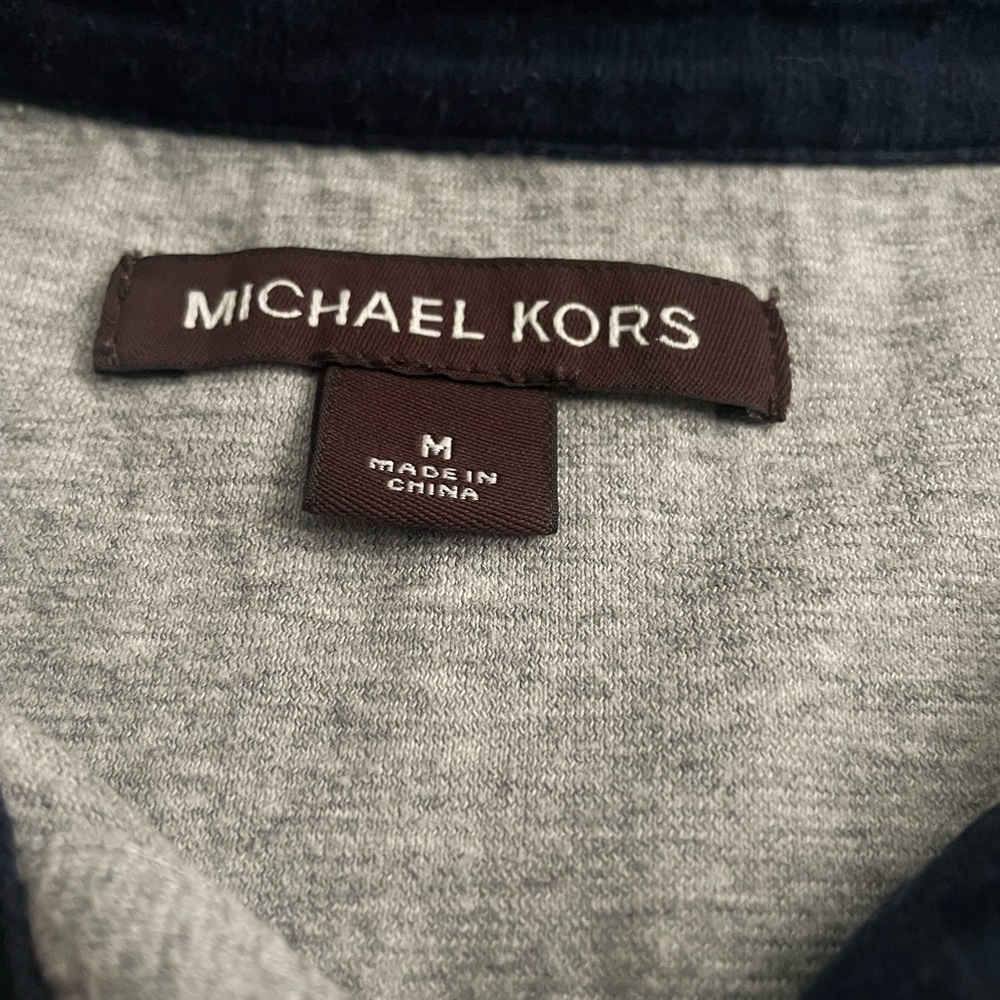 Michael Kors Heather Gray and Deep Blue Apparel